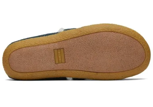 Women WomenIndia Green Faux Fur Slipper Forest Green TOMS Exclusives
