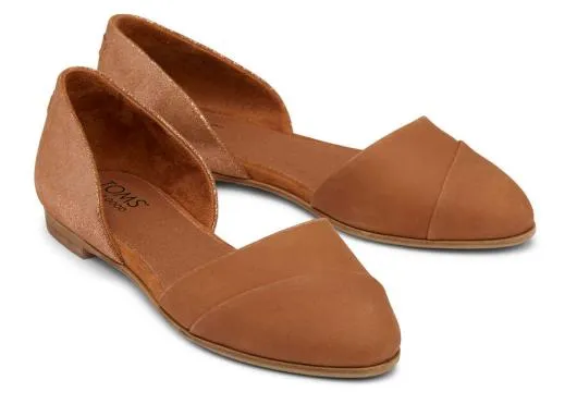Women WomenJutti D039Orsay Tan Leather Flat Tan Leather TOMS Dress Casual