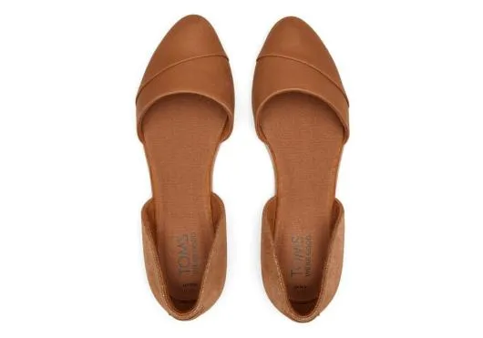 Women WomenJutti D039Orsay Tan Leather Flat Tan Leather TOMS Dress Casual
