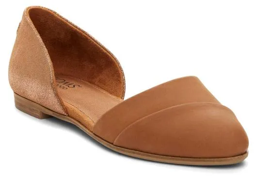 Women WomenJutti D039Orsay Tan Leather Flat Tan Leather TOMS Dress Casual
