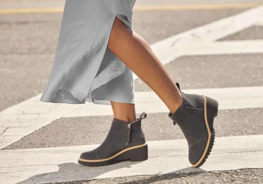 Women WomenMaude Forged Iron Suede Wedge Boot Forged Iron Suede TOMS Boots and Booties