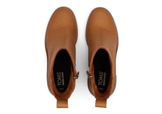 Women WomenRya Tan Leather Heeled Boot Tan TOMS Boots and Booties