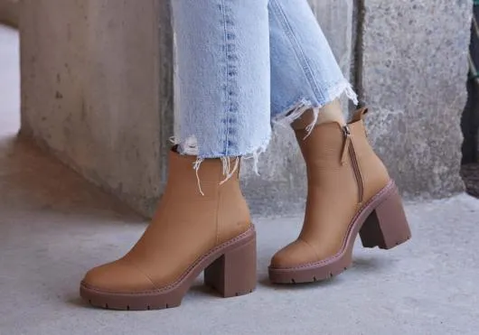 Women WomenRya Tan Leather Heeled Boot Tan TOMS Boots and Booties