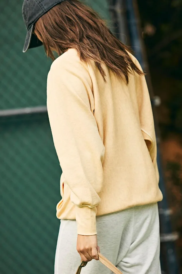 Women Workout Tops Free People Better Days Sweat Morning Sun