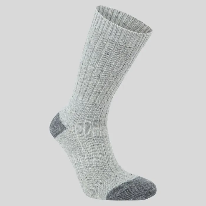 WomensEquipment Socks Craghoppers Torver Walking Sock Light Grey Black Pepper