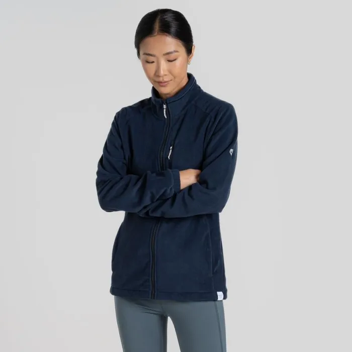 Womens Full Zip Fleece Craghoppers Miska Plus II Jacket Blue Navy