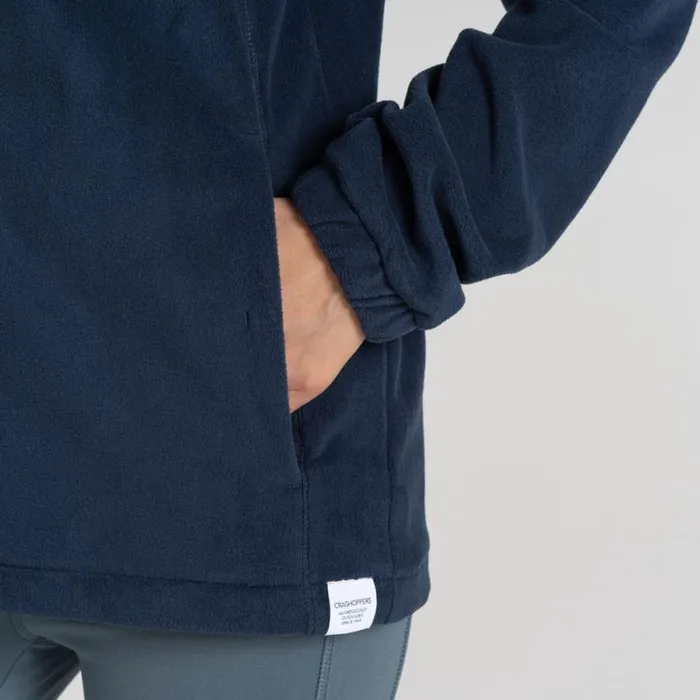 Womens Full Zip Fleece Craghoppers Miska Plus II Jacket Blue Navy Womens Full Zip Fleece Craghoppers Miska Plus II Jacket Blue Navy
