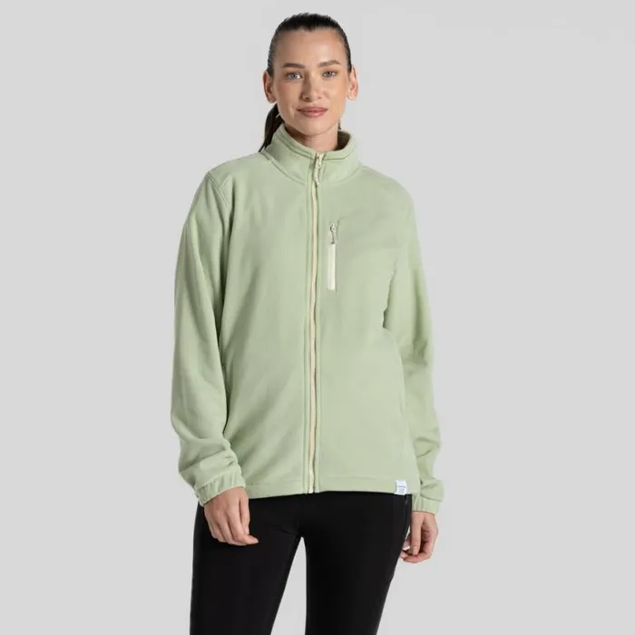Womens Full Zip Fleece Craghoppers Miska Plus II Jacket Bud Green