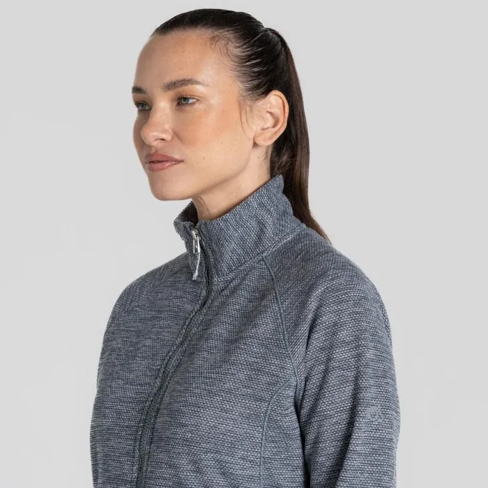 Womens Full Zip Fleece Craghoppers Tarvos Full Zip Fleece Storm Grey Marl