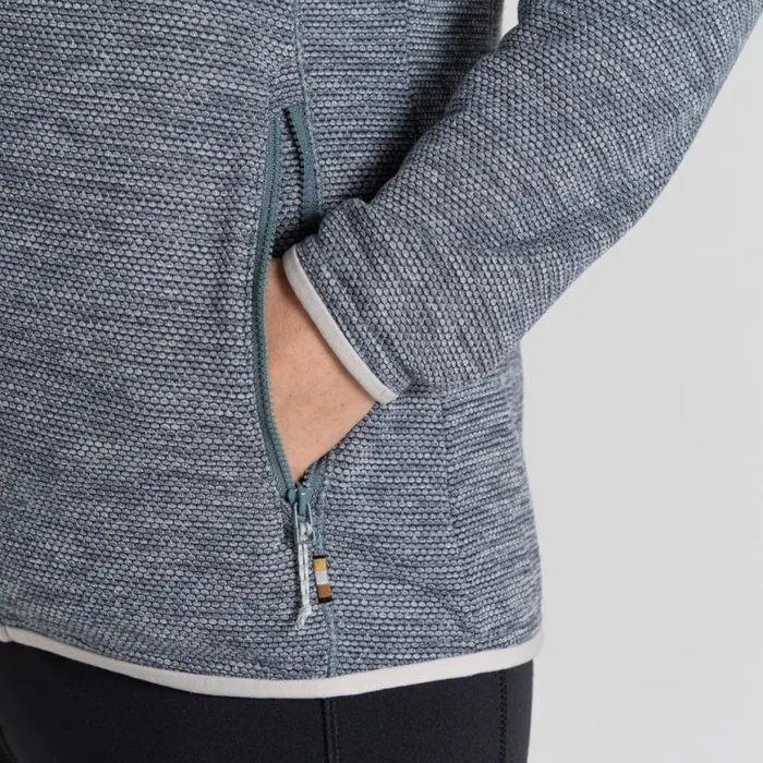 Womens Full Zip Fleece Craghoppers Tarvos Full Zip Fleece Storm Grey Marl