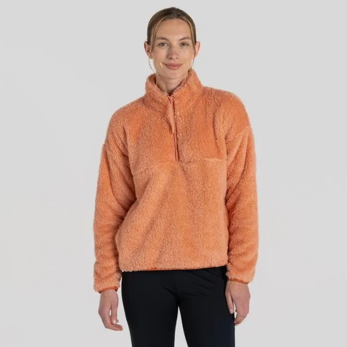 Womens Half Zip Fleece Craghoppers Bron Half Zip Fleece Clay