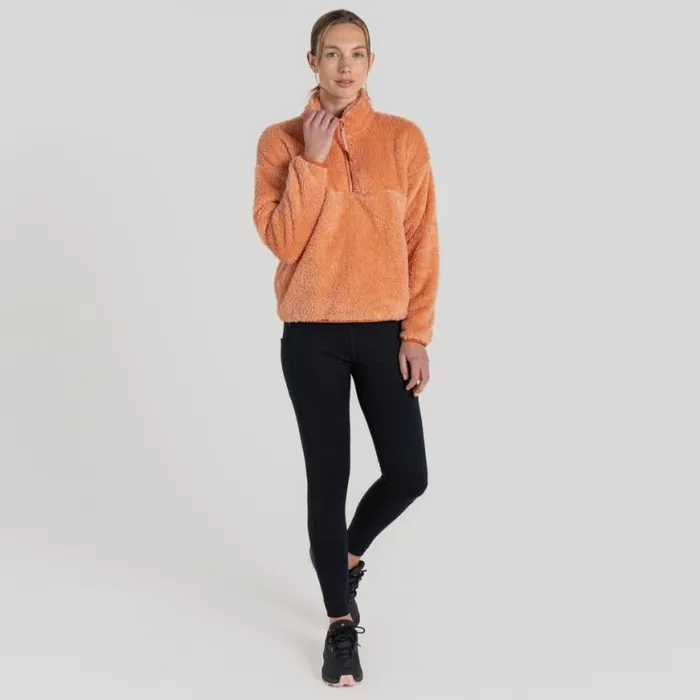 Womens Half Zip Fleece Craghoppers Bron Half Zip Fleece Clay