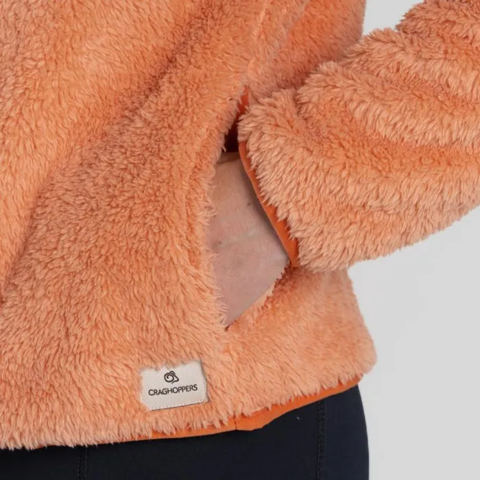 Womens Half Zip Fleece Craghoppers Bron Half Zip Fleece Clay