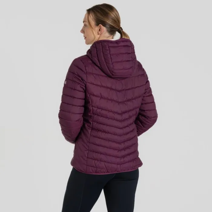 Womens Insulated Jackets Craghoppers Compresslite VIII Hooded Jacket Beet Womens Insulated Jackets Craghoppers Compresslite VIII Hooded Jacket Beet