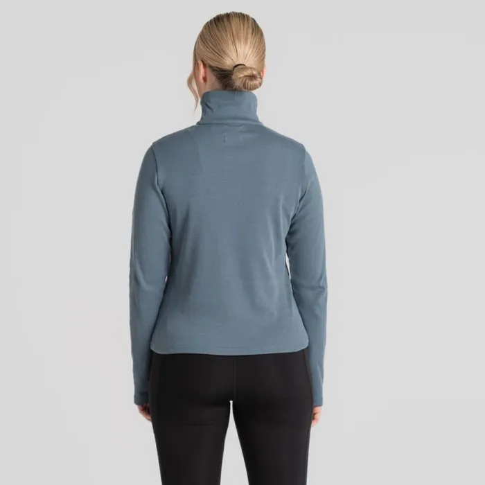 Womens Long Sleeve Craghoppers Orlaith Half Zip Long Sleeved Top Winter Sky Womens Long Sleeve Craghoppers Orlaith Half Zip Long Sleeved Top Winter Sky