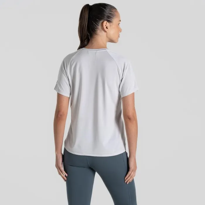 Womens Short Sleeve Craghoppers Ellie Short Sleeved TShirt Lunar Grey