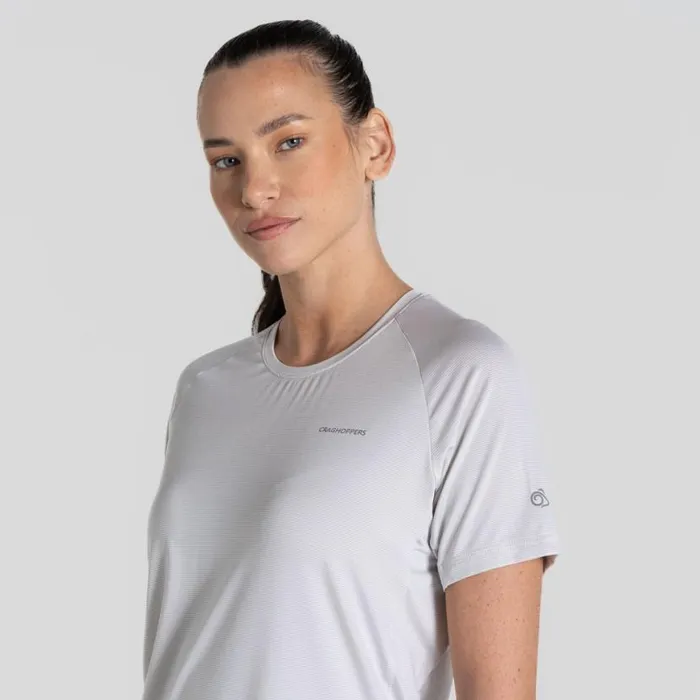 Womens Short Sleeve Craghoppers Ellie Short Sleeved TShirt Lunar Grey