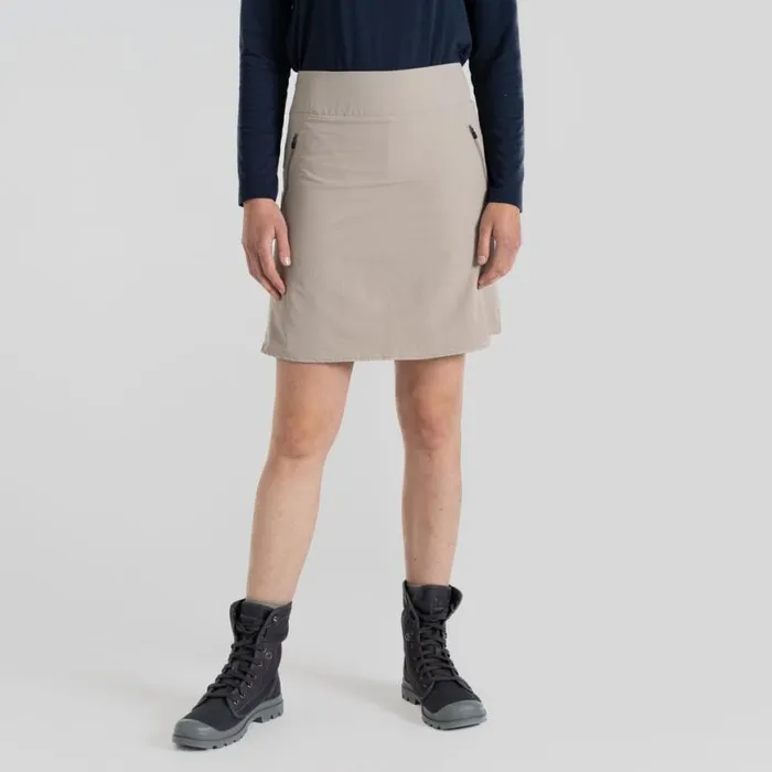 Womens Skirts and Dresses Craghoppers Nosilife Pro Skort II Soft Mushroom Womens Skirts and Dresses Craghoppers Nosilife Pro Skort II Soft Mushroom