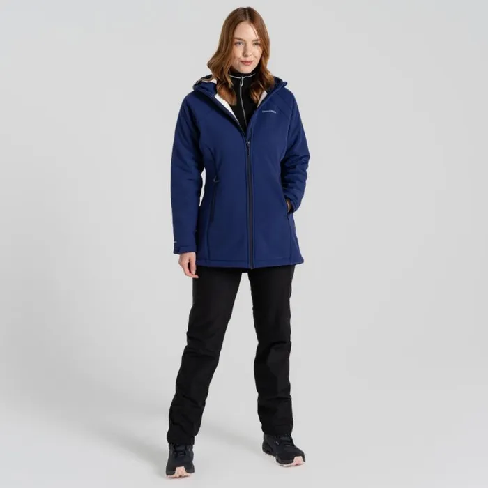 Womens Softshell Jackets Craghoppers Gwen Hooded Jacket Indigo Blue Womens Softshell Jackets Craghoppers Gwen Hooded Jacket Indigo Blue