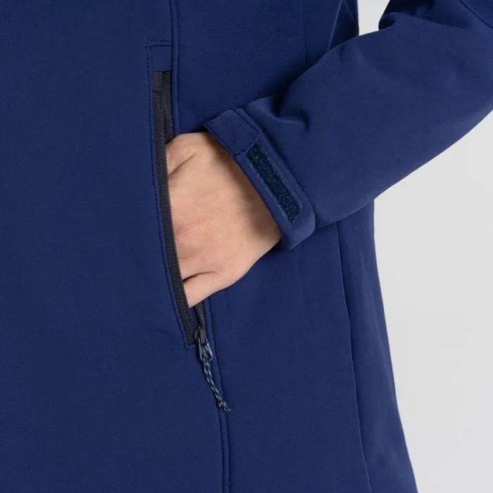 Womens Softshell Jackets Craghoppers Gwen Hooded Jacket Indigo Blue Womens Softshell Jackets Craghoppers Gwen Hooded Jacket Indigo Blue