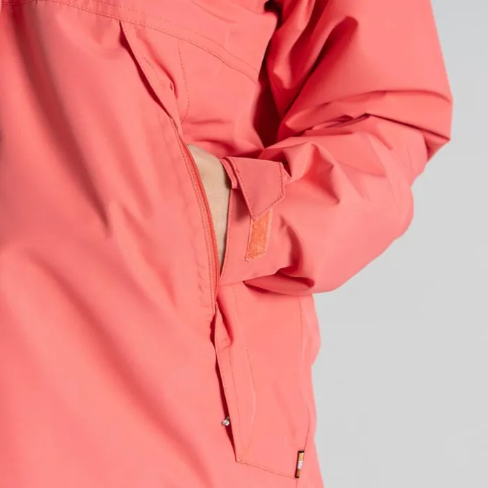 Womens Waterproof Jackets Craghoppers Ossus Waterproof Jacket Deep Coral Womens Waterproof Jackets Craghoppers Ossus Waterproof Jacket Deep Coral