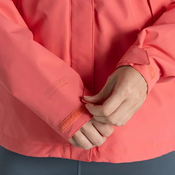 Womens Waterproof Jackets Craghoppers Ossus Waterproof Jacket Deep Coral Womens Waterproof Jackets Craghoppers Ossus Waterproof Jacket Deep Coral