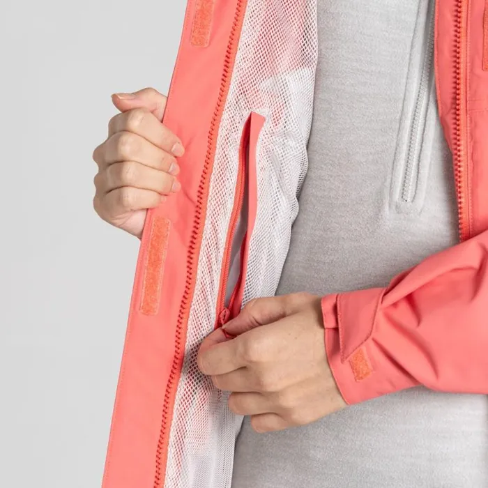 Womens Waterproof Jackets Craghoppers Ossus Waterproof Jacket Deep Coral Womens Waterproof Jackets Craghoppers Ossus Waterproof Jacket Deep Coral