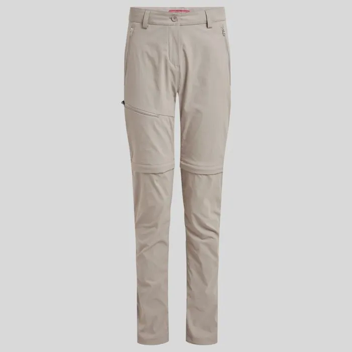 Womens Zip Off Trousers Craghoppers NosiLife Pro Convertible Trouser III Soft Mushroom Womens Zip Off Trousers Craghoppers NosiLife Pro Convertible Trouser III Soft Mushroom