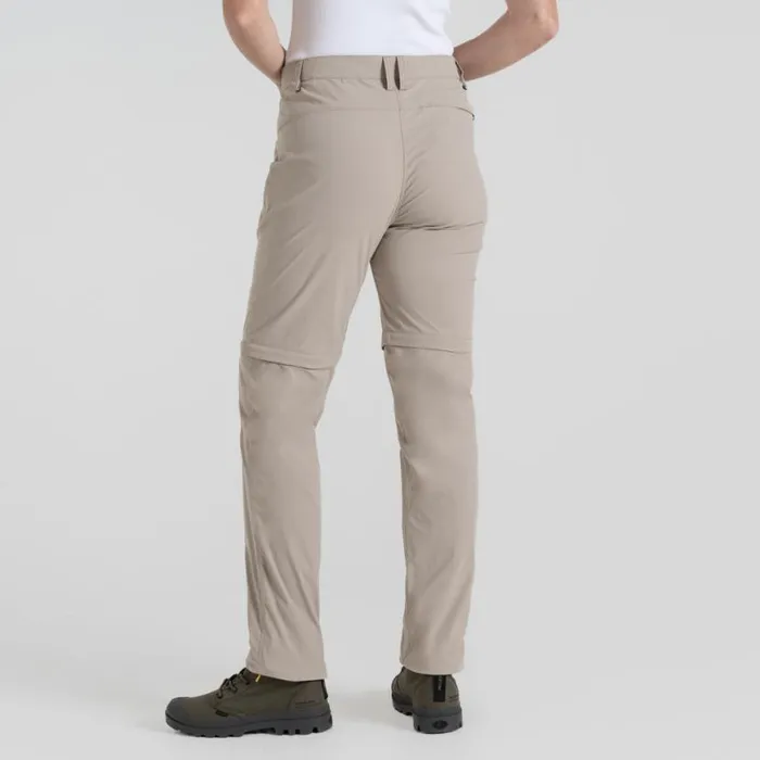 Womens Zip Off Trousers Craghoppers NosiLife Pro Convertible Trouser III Soft Mushroom Womens Zip Off Trousers Craghoppers NosiLife Pro Convertible Trouser III Soft Mushroom