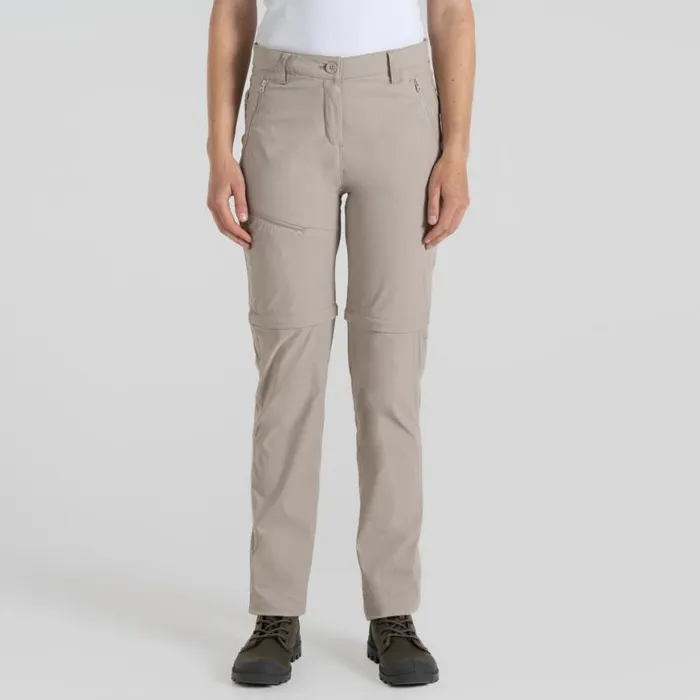 Womens Zip Off Trousers Craghoppers NosiLife Pro Convertible Trouser III Soft Mushroom Womens Zip Off Trousers Craghoppers NosiLife Pro Convertible Trouser III Soft Mushroom