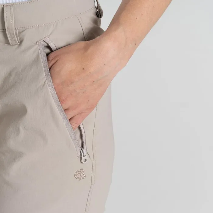 Womens Zip Off Trousers Craghoppers NosiLife Pro Convertible Trouser III Soft Mushroom Womens Zip Off Trousers Craghoppers NosiLife Pro Convertible Trouser III Soft Mushroom