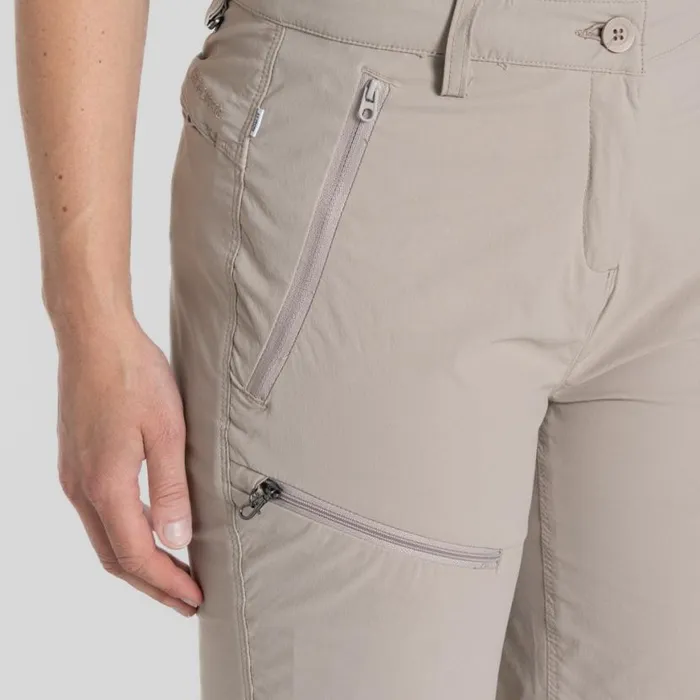 Womens Zip Off Trousers Craghoppers NosiLife Pro Convertible Trouser III Soft Mushroom Womens Zip Off Trousers Craghoppers NosiLife Pro Convertible Trouser III Soft Mushroom