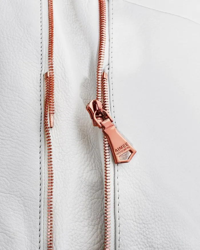 Worth It Expandable Tote Vanilla Ice With Chocolate Rose Gold Women Aimee Kestenberg Tote Bags