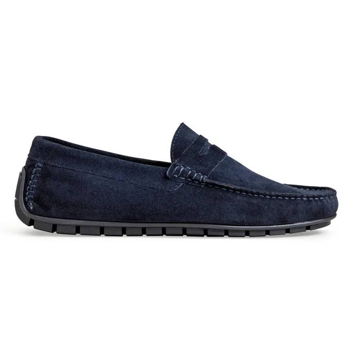 XANE CASUAL SUEDE SLIPON DRIVING MOCCASINNAVY Men Bruno Magli Loafers and Slipons