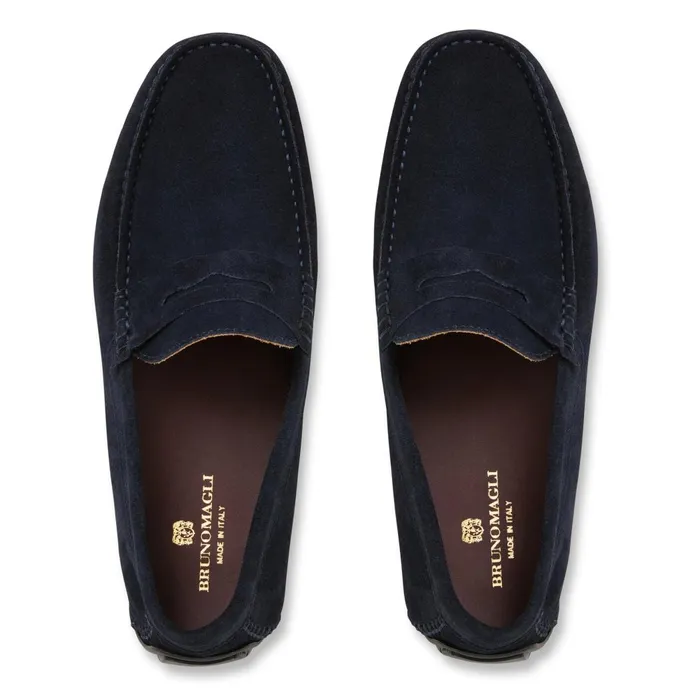 XANE CASUAL SUEDE SLIPON DRIVING MOCCASINNAVY Men Bruno Magli Loafers and Slipons