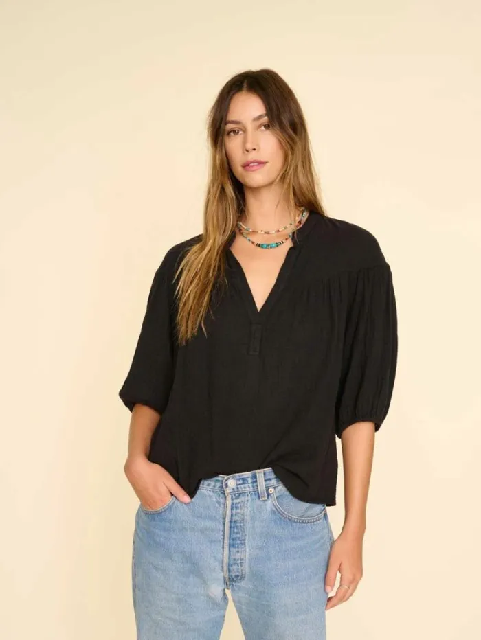 Xirena Black Clem Top Women Tops