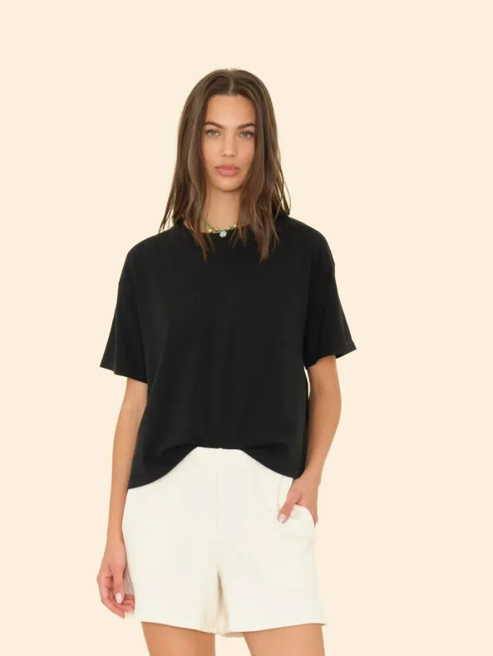 Xirena Black Palmer Tee Women Sweats and Tees