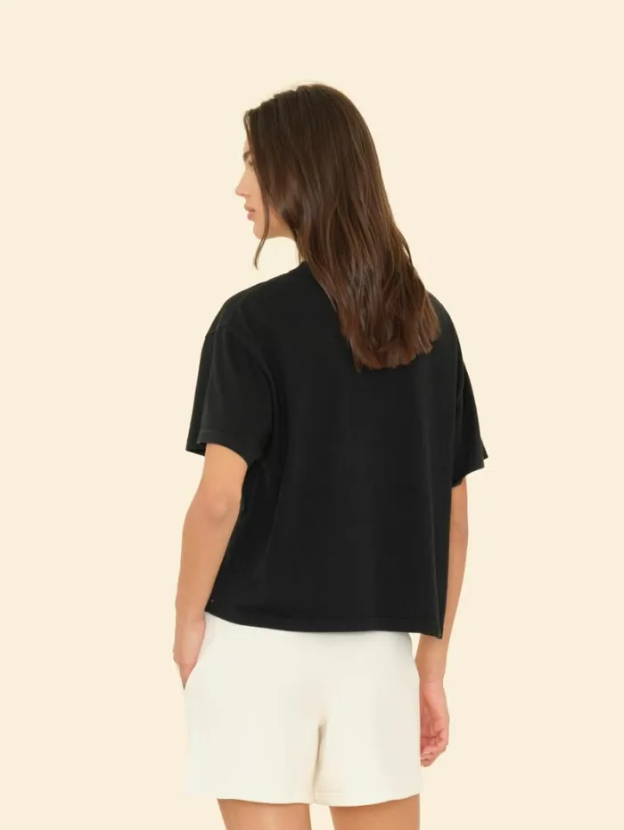 Xirena Black Palmer Tee Women Sweats and Tees