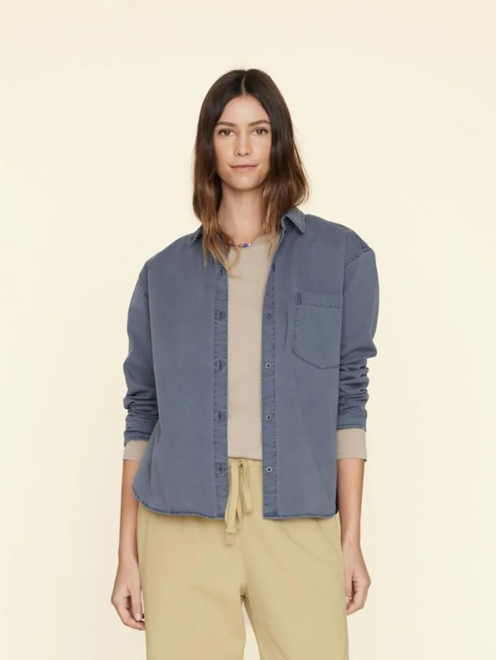 Xirena Blue Storm Asher Twill Shirt Women Shirts