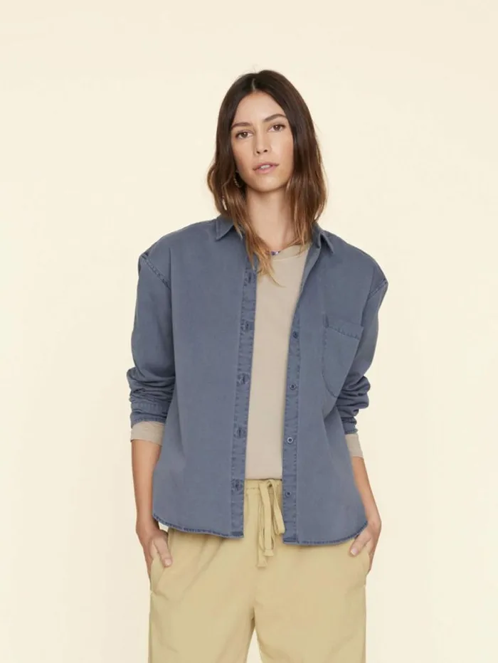 Xirena Blue Storm Asher Twill Shirt Women Shirts