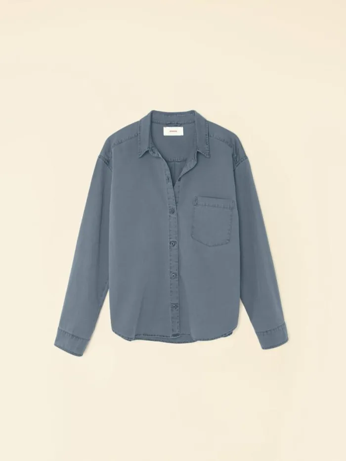 Xirena Blue Storm Asher Twill Shirt Women Shirts