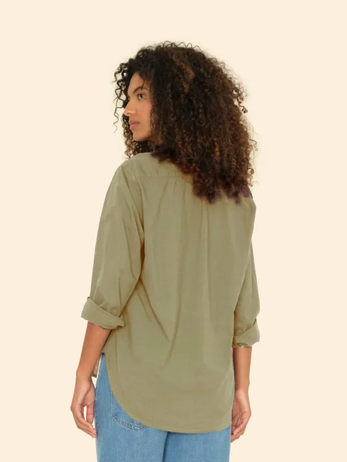 Xirena Dark Seagrass Beau Shirt Women Shirts
