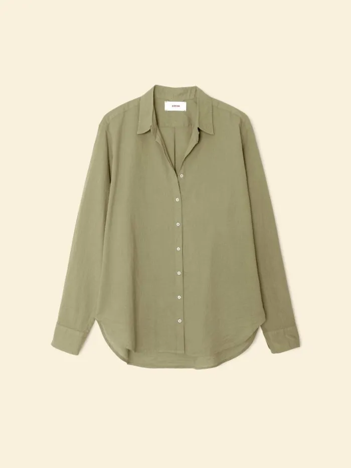 Xirena Dark Seagrass Beau Shirt Women Shirts