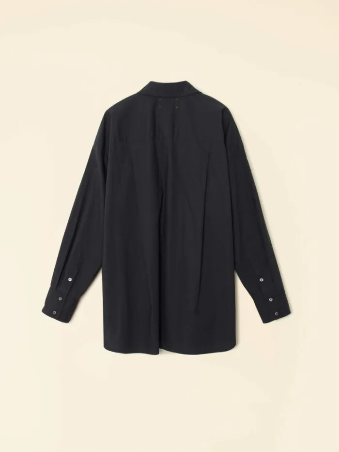 Xirena Jet Black Sydney Crisp Shirt Women Shirts