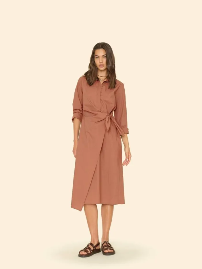 Xirena Latte Brown Mccallister Dress Women Dresses