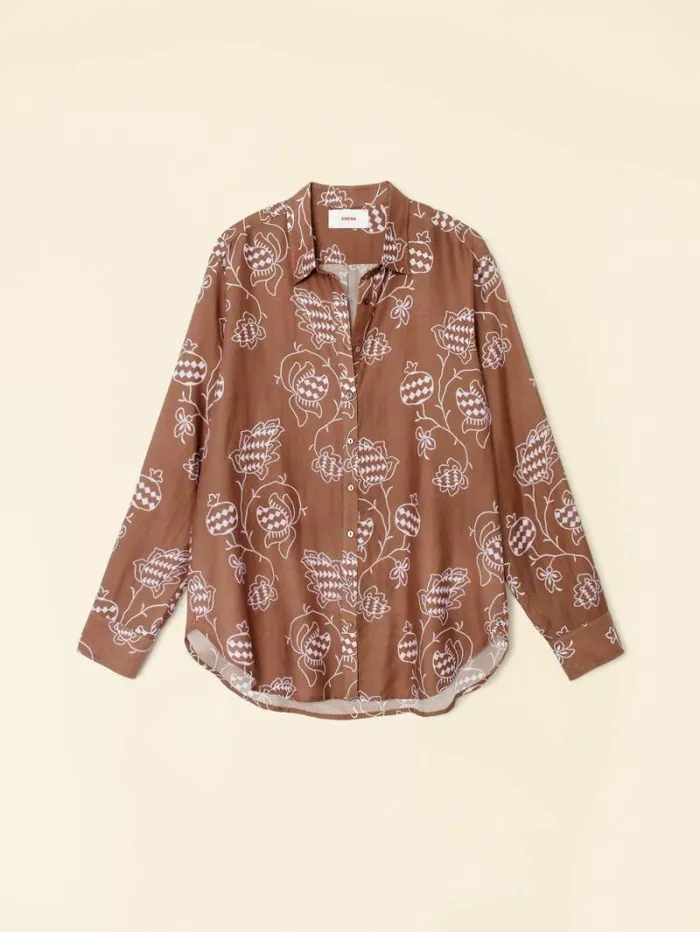 Xirena Mocha Pom Beau Shirt Women Shirts