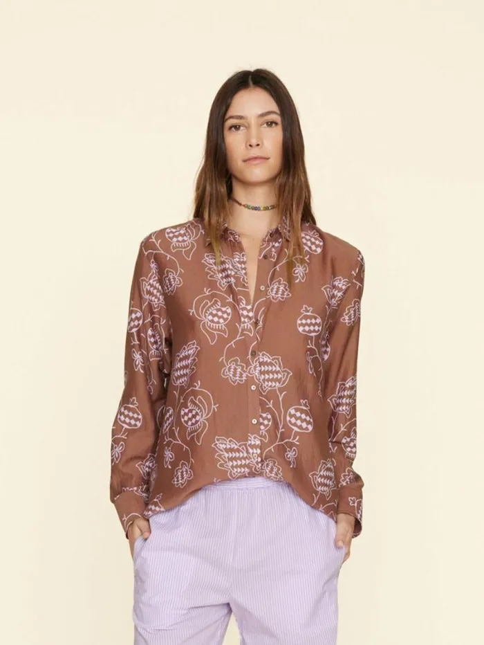 Xirena Mocha Pom Beau Shirt Women Shirts