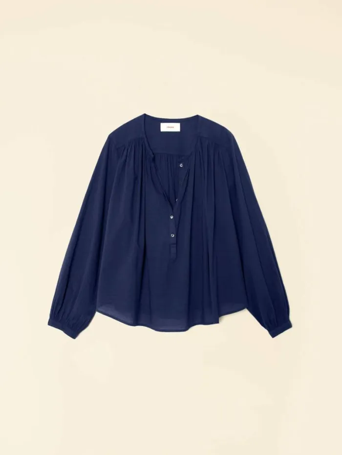 Xirena Navy Hennessy Top Women Tops
