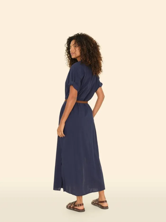Xirena Navy Linnet Dress Women Dresses