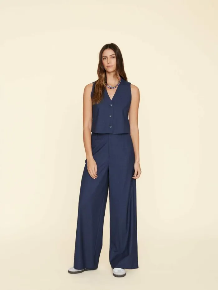 Xirena Navy Melange Portlyn Pant Women Pants and Jumpsuits